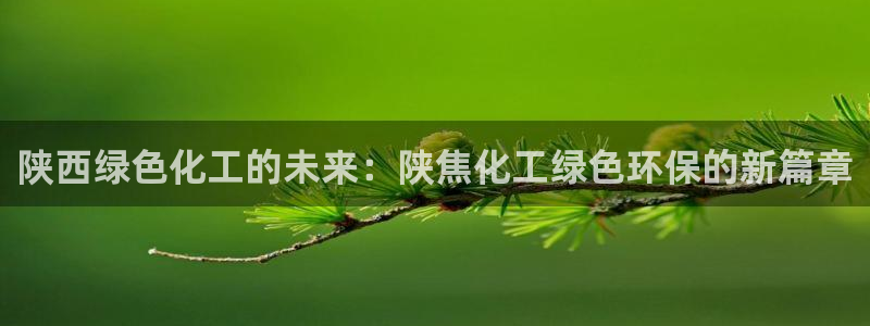 亿万网友在线实时为你解答：陕西绿色化工的未来：陕焦化工绿色环保的新篇章