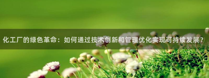 亿万先生客服联系：化工厂的绿色革命：如何通过技术创新和管理优化实现可持续发展？