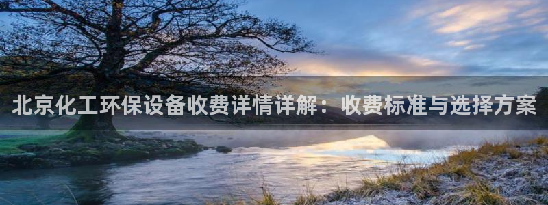 亿万首富游戏：北京化工环保设备收费详情详解：收费标准与选择方案