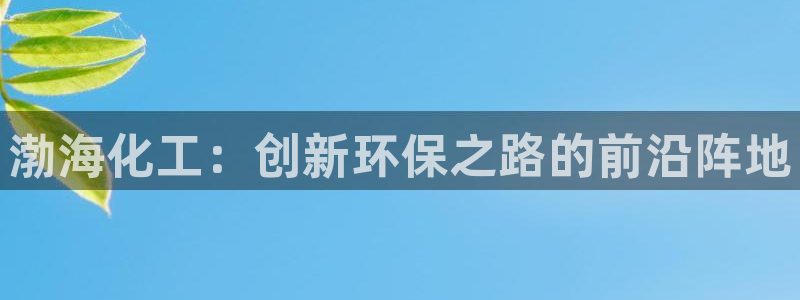 亿万同人字幕组微博的微博：渤海化工：创新环保之路的前沿阵地
