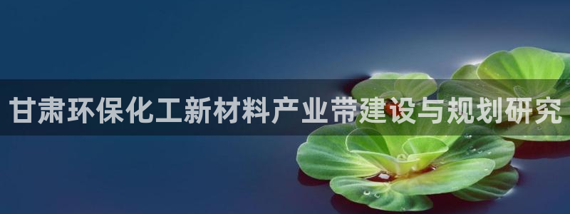 亿万官网手机登录：甘肃环保化工新材料产业带建设与规划研究